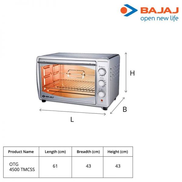 Bajaj oven 45 litres clearance