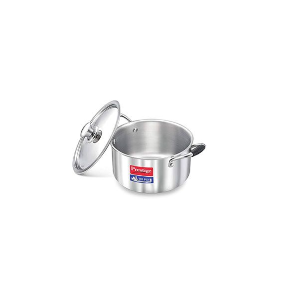 PRESTIGE KADAI 3PLY CASSEROLE 240MM