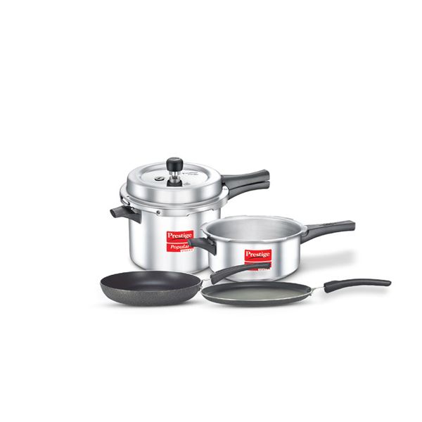PRESTIGE KITCHEN STARTER COMBO 4PCS SET(5LT+3LT+200MM+275MM)