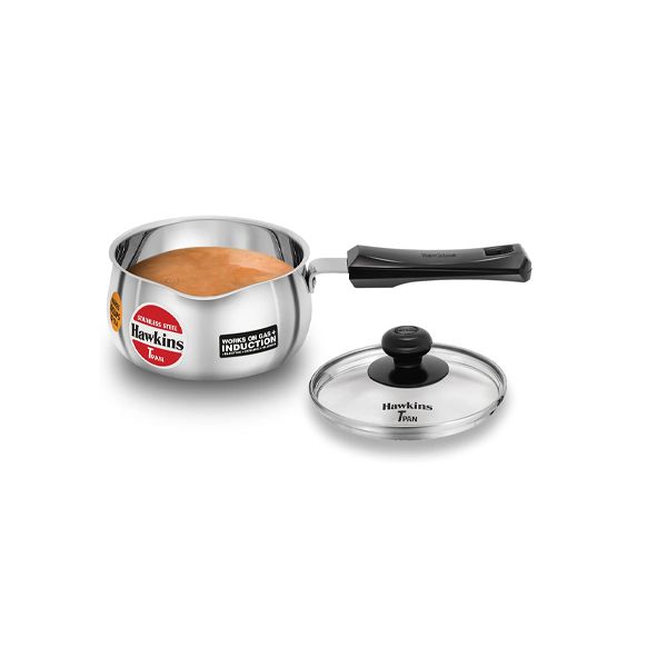 HAWKINS STAINLESS STEEL T PAN 1LTR WITH LID