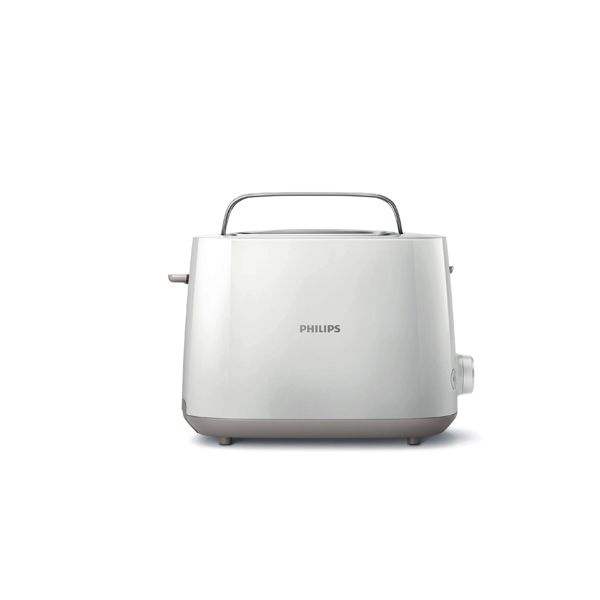 PHILIPS TOASTER 2-SLOT WHITE + BUN WARMER HD2582/90