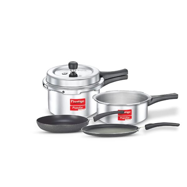 PRESTIGE KITCHEN STARTER COMBO 4PCS SET (3LT+2LT+180MM+250MM)