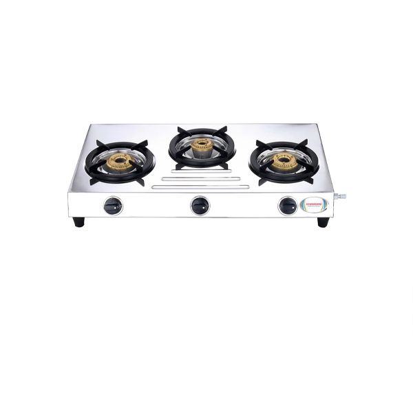 SOWBAGHYA GAS STOVE STAINLESS STEEL 3B (SSGS02)