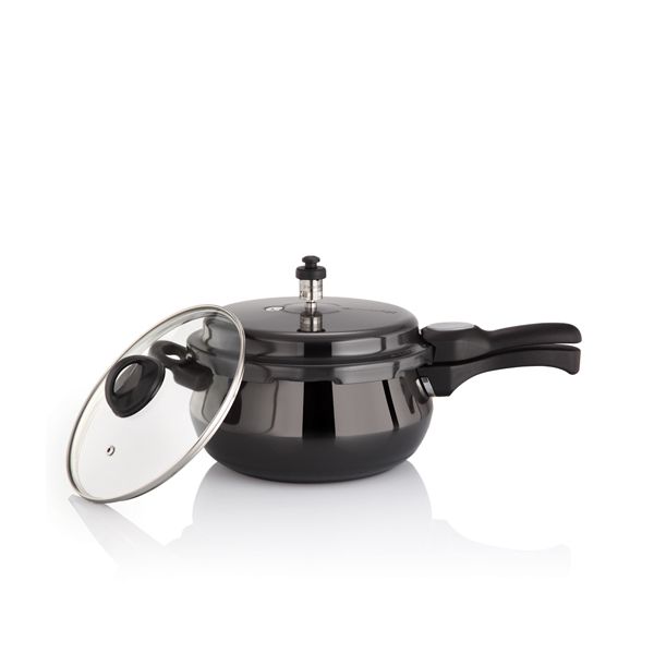 PREMIER COOKER CUCINA TRENDY BLACK IB HANDI 5.5LTR W.G.LID