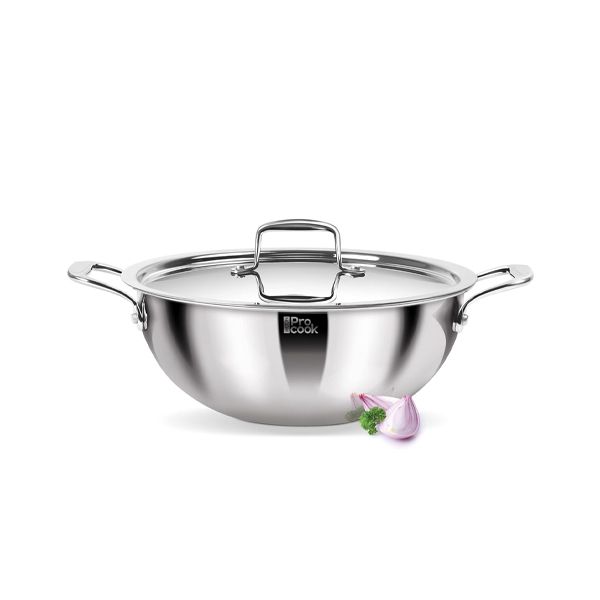 MILTON TRIPLY DEEP KADAI 24CM WITH SSL