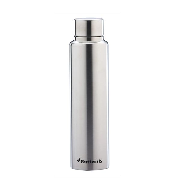BUTTERFLY SS WATER BOTTLE ECO BEACH 1000ML