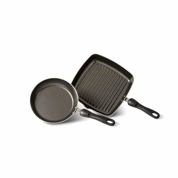 MEYER FISH FRYPAN , GRILL PAN (20CM,24CM) 2 PC'S SET