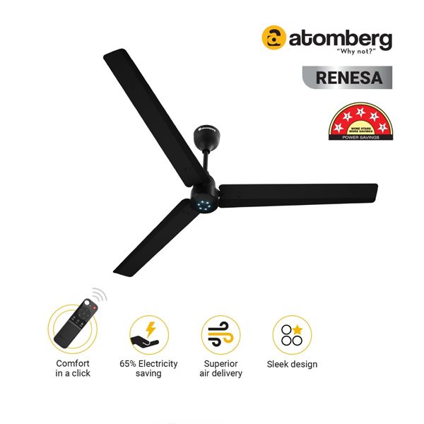 ATOMBERG RENESA  CF 1400mm 35W - MIDNIGHT BLACK