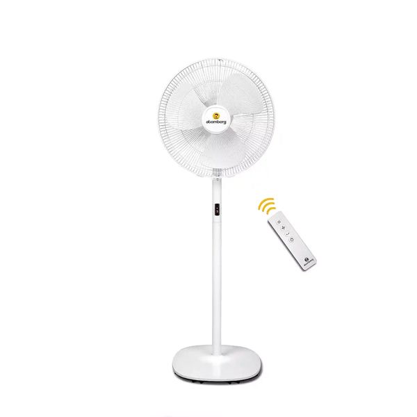 ATOMBERG RENESA PEDESTAL  FAN  SWING 400MM - SNOW WHITE
